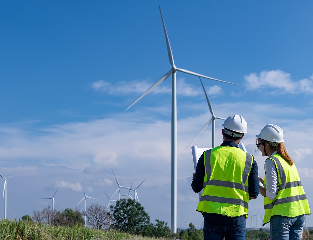 engineer wearing uniform helmet